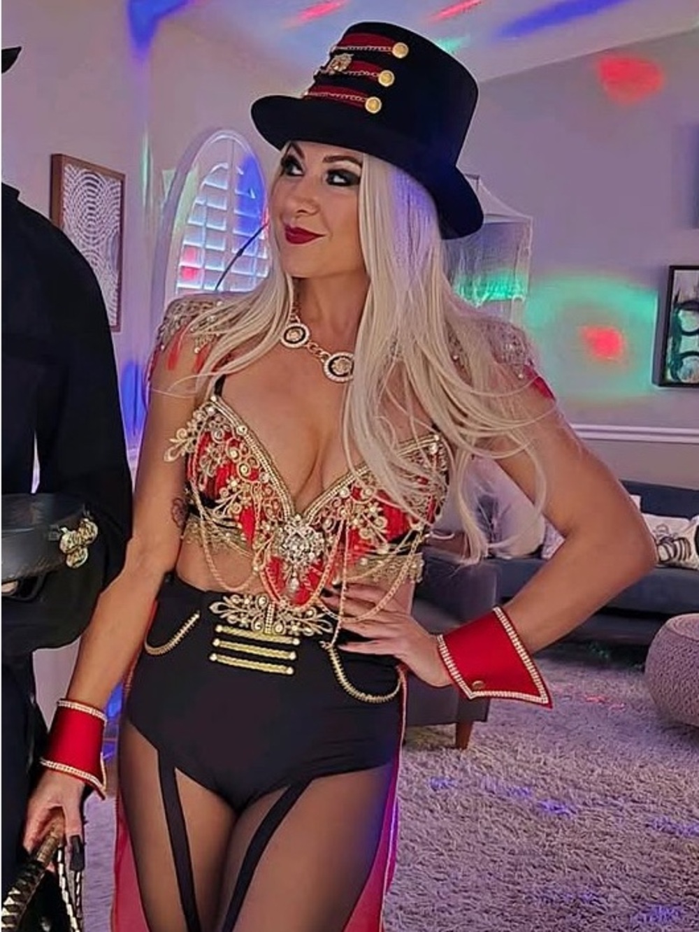 Women’s Ringleader Circus Embellished Showgirl costume